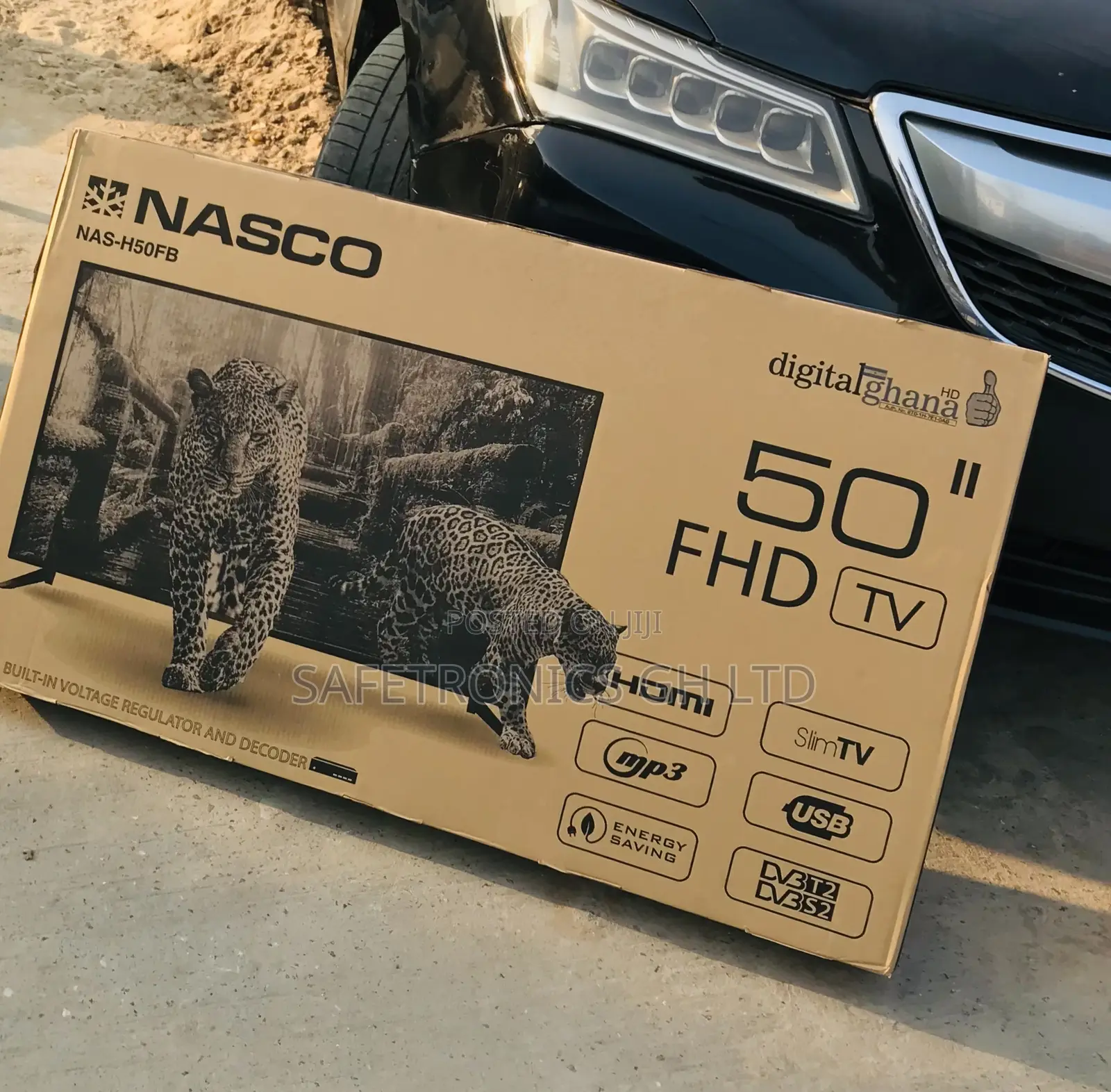 Fabulous Digital Led 50 Satellite Nasco (Black) Tv 