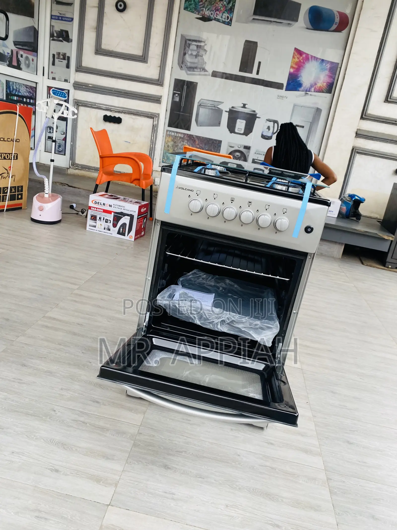 Purchase Quality Volcano Gas Oven 4 Burner With Grill(Gray)
