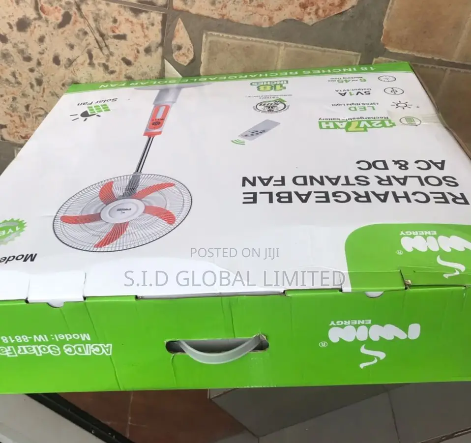 Unique 18'' IWIN Rechargeable Splar Stand