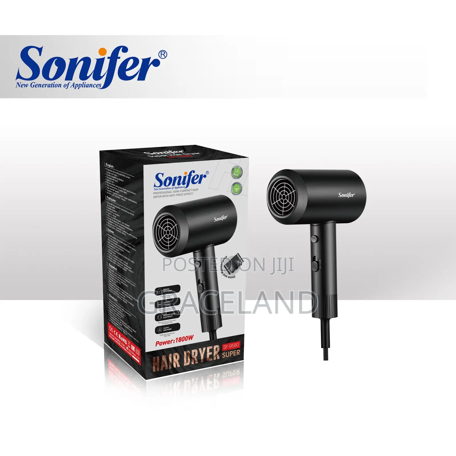 This Is Original Sonifer Hair Dryer SF-9085 1800W Super