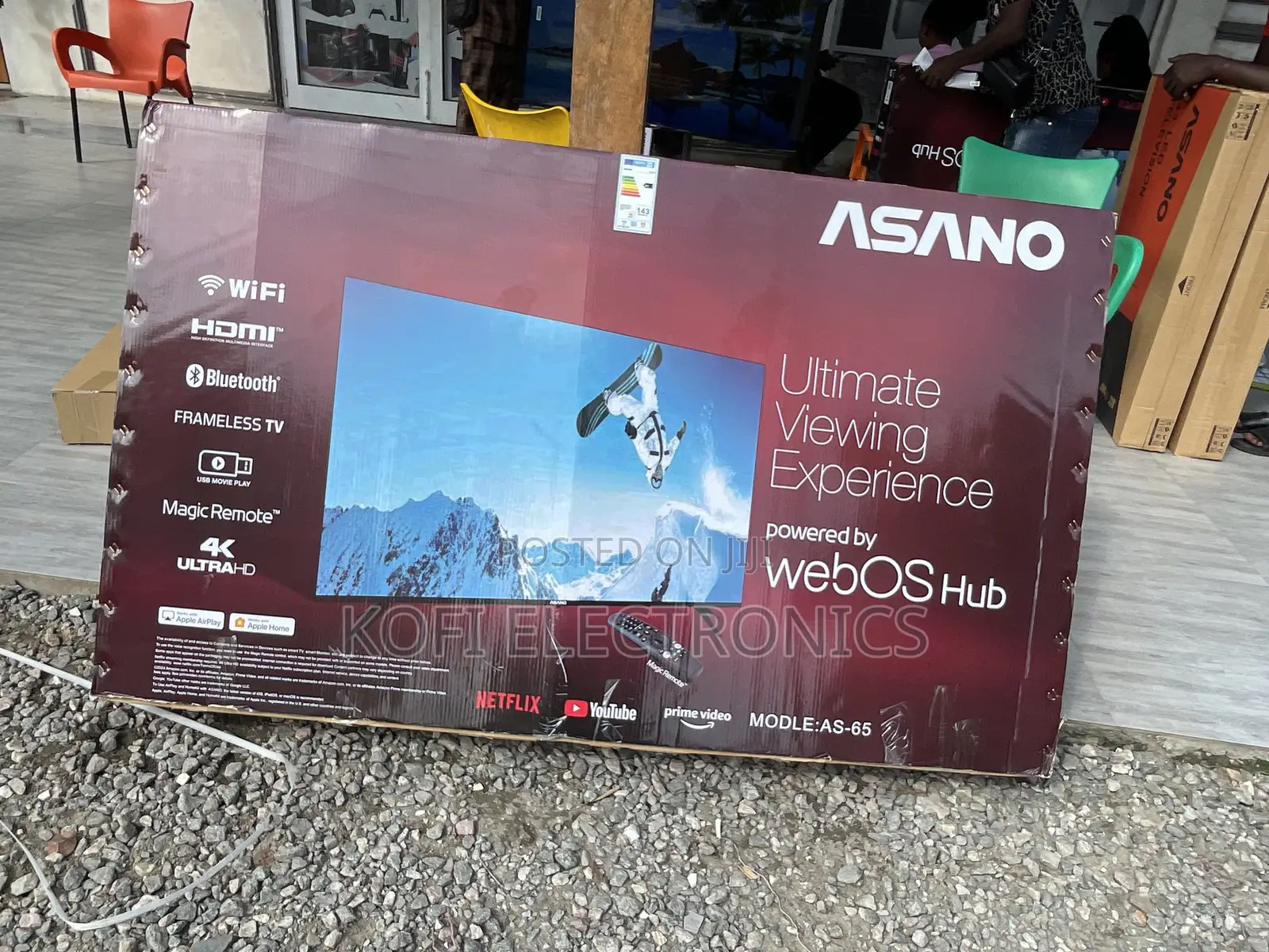 Webos 2024 Newest Model Asano 65 Inch Smart TV