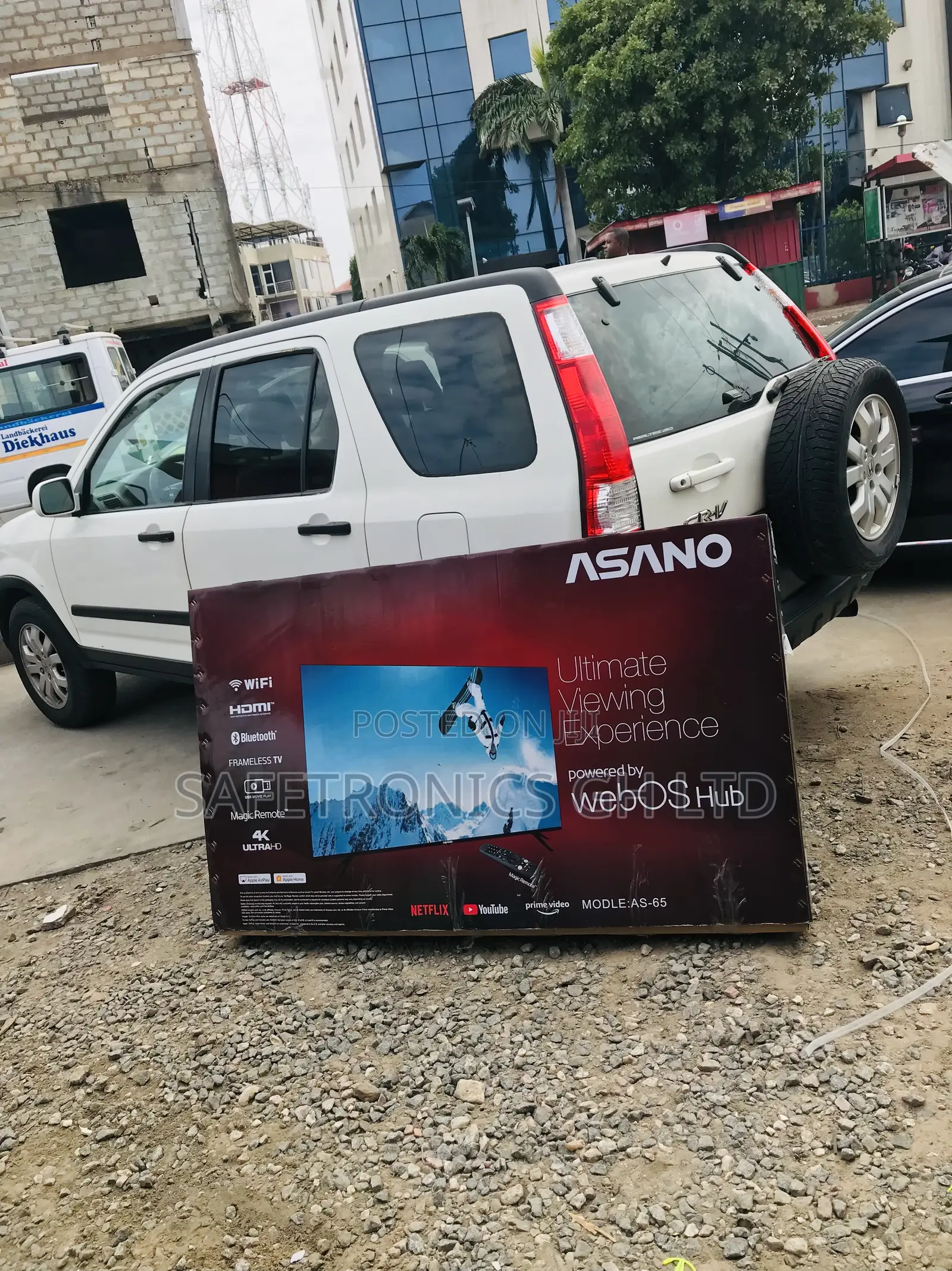 UHD Durable Asano (Black) 65 Inch Smart Wedos Tv