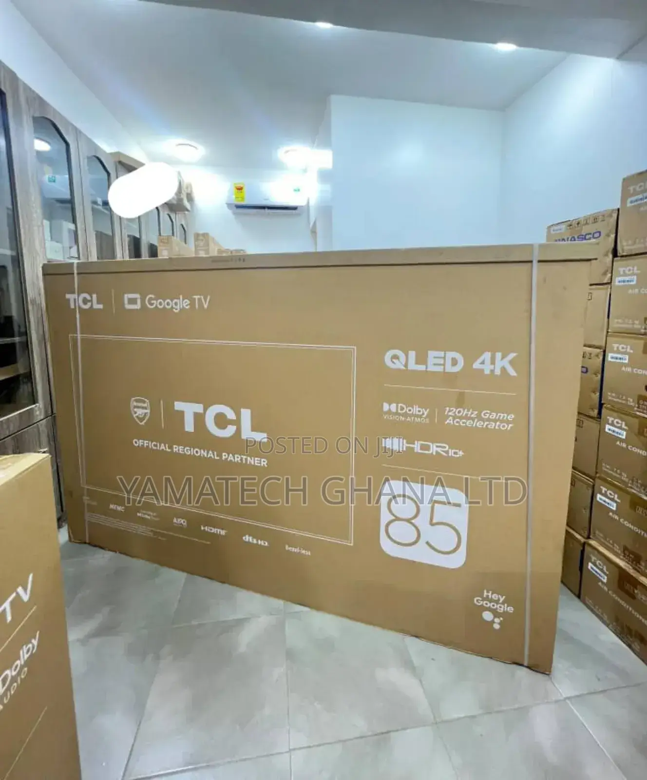 Tcl 85 Inch Qled Smart Tv With Wifi, Bluetooth, Google Tv