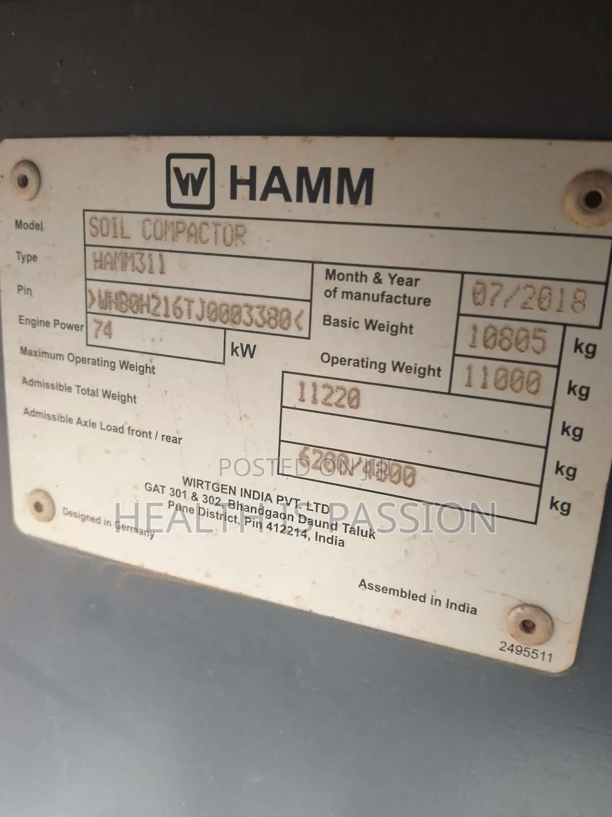 Fairly Used Soil Compactors in Good Working Condition
