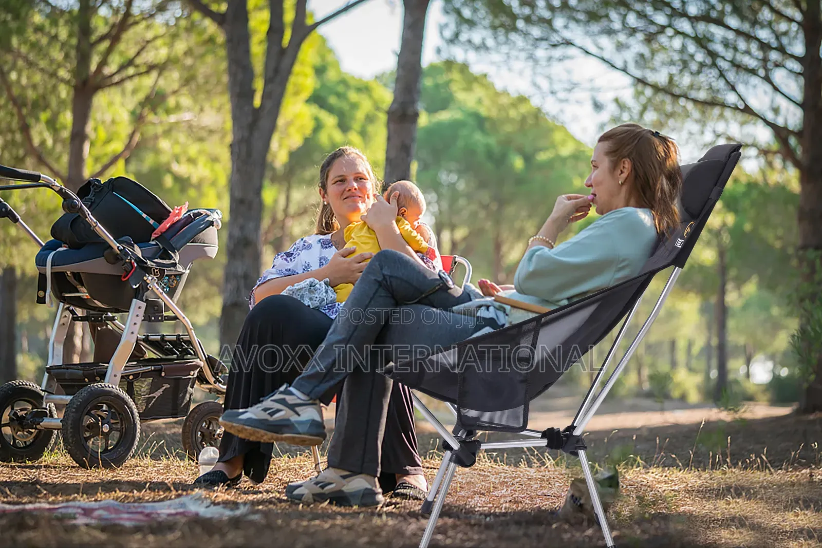 Nice C Ultralight High Back Folding Camping Chair, 2 Pieces