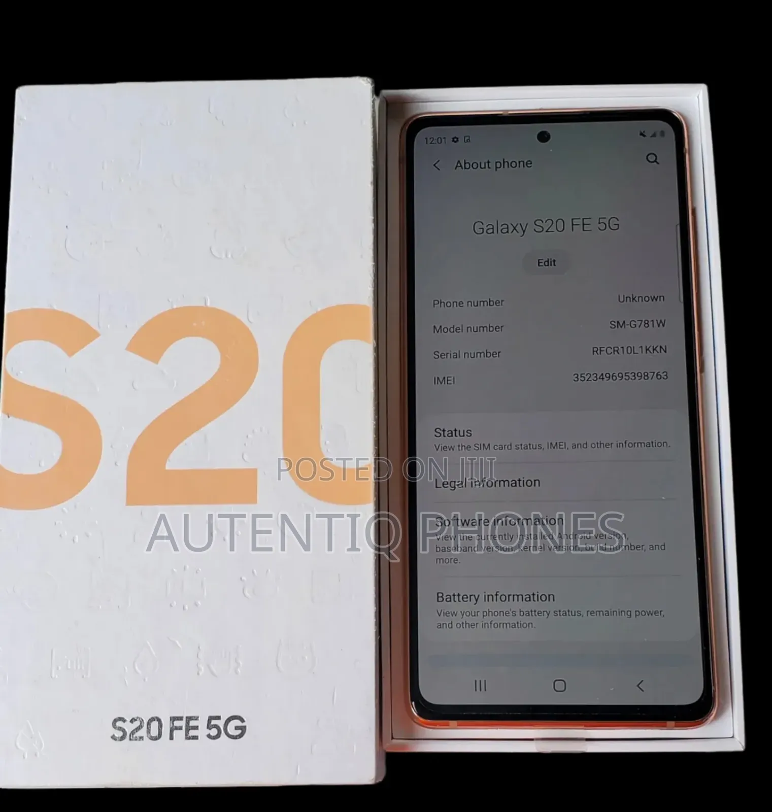 New Samsung Galaxy S20 FE 128 GB Orange