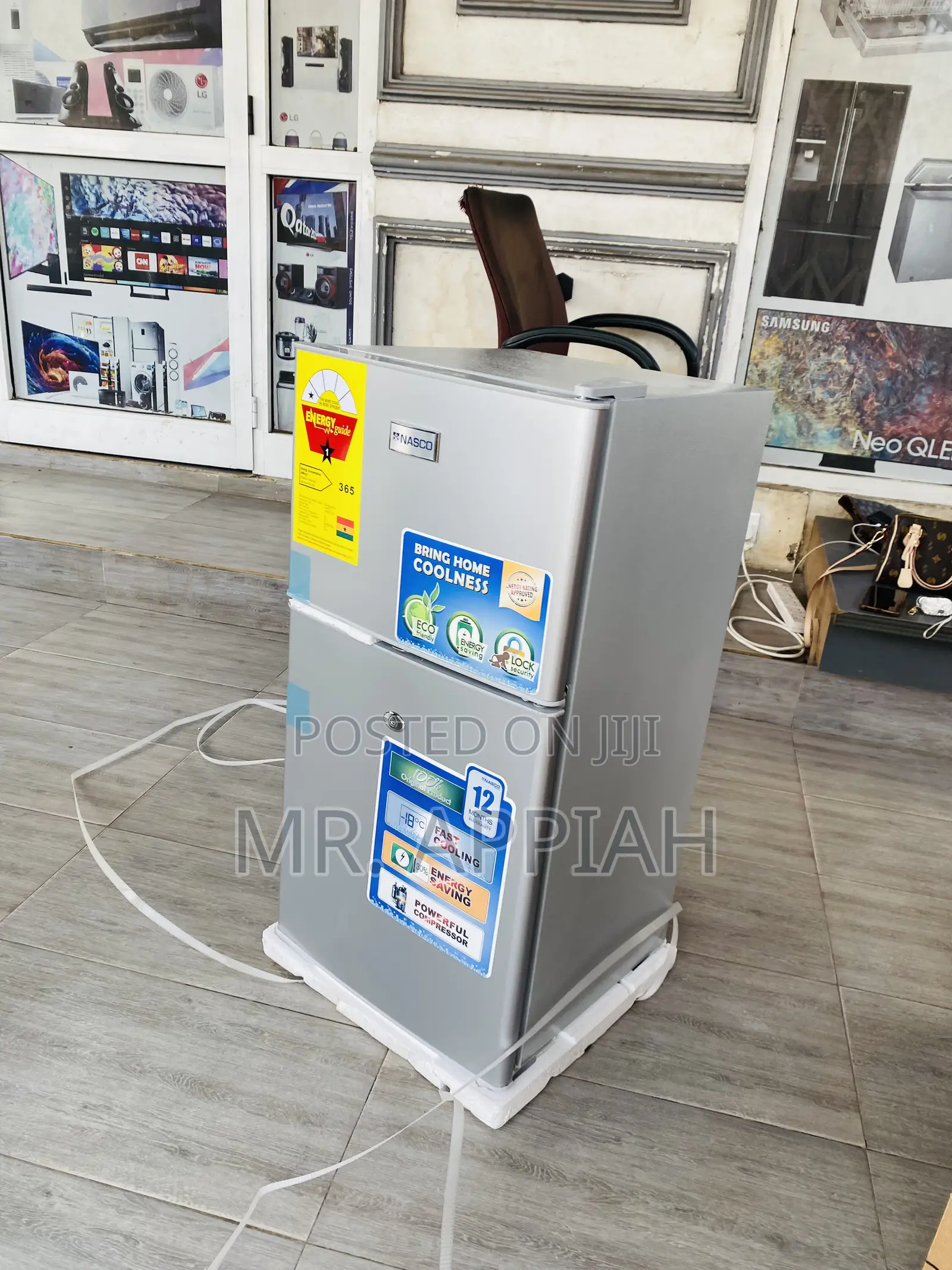 Table Top Nasco Nasf2-120 2 Door Refrigerator.