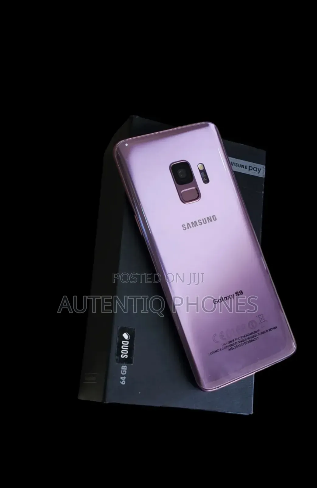 New Samsung Galaxy S9 64 GB Purple