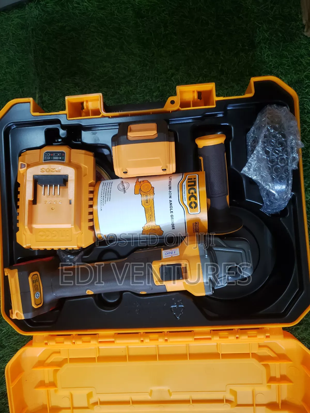Ingco Cordless Angle Grinder With Variable Speed Control