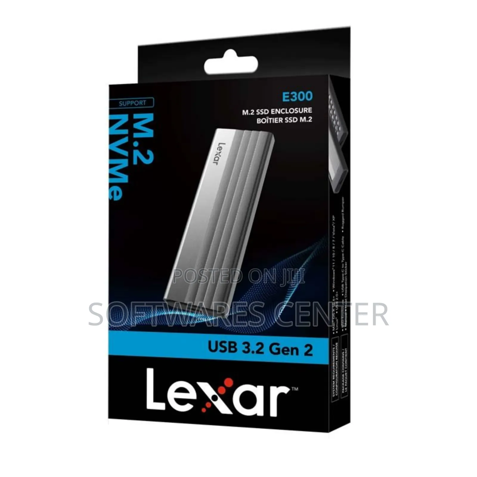 Lexar E300 M.2 Nvme SSD Enclosure, USB 3.2 Gen 2 (10gbps)