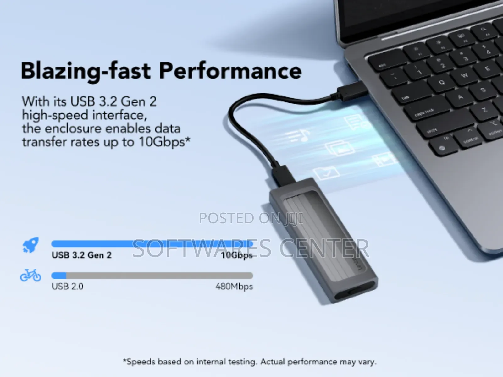 Lexar E350 M.2 Nvme SATA SSD Adapter, USB 3.2 Gen 2 (10gbps)