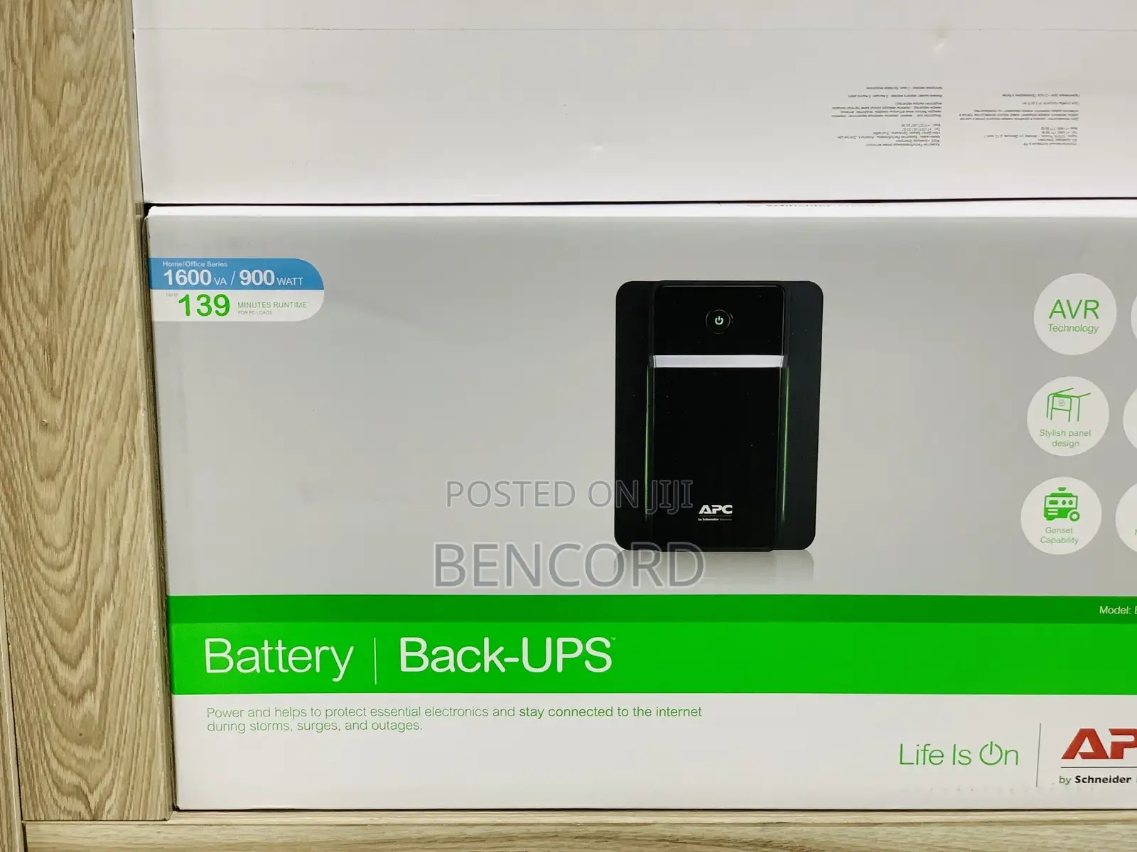 Apc Backup Ups 1600va / 900 Watts (Bx1600ml)