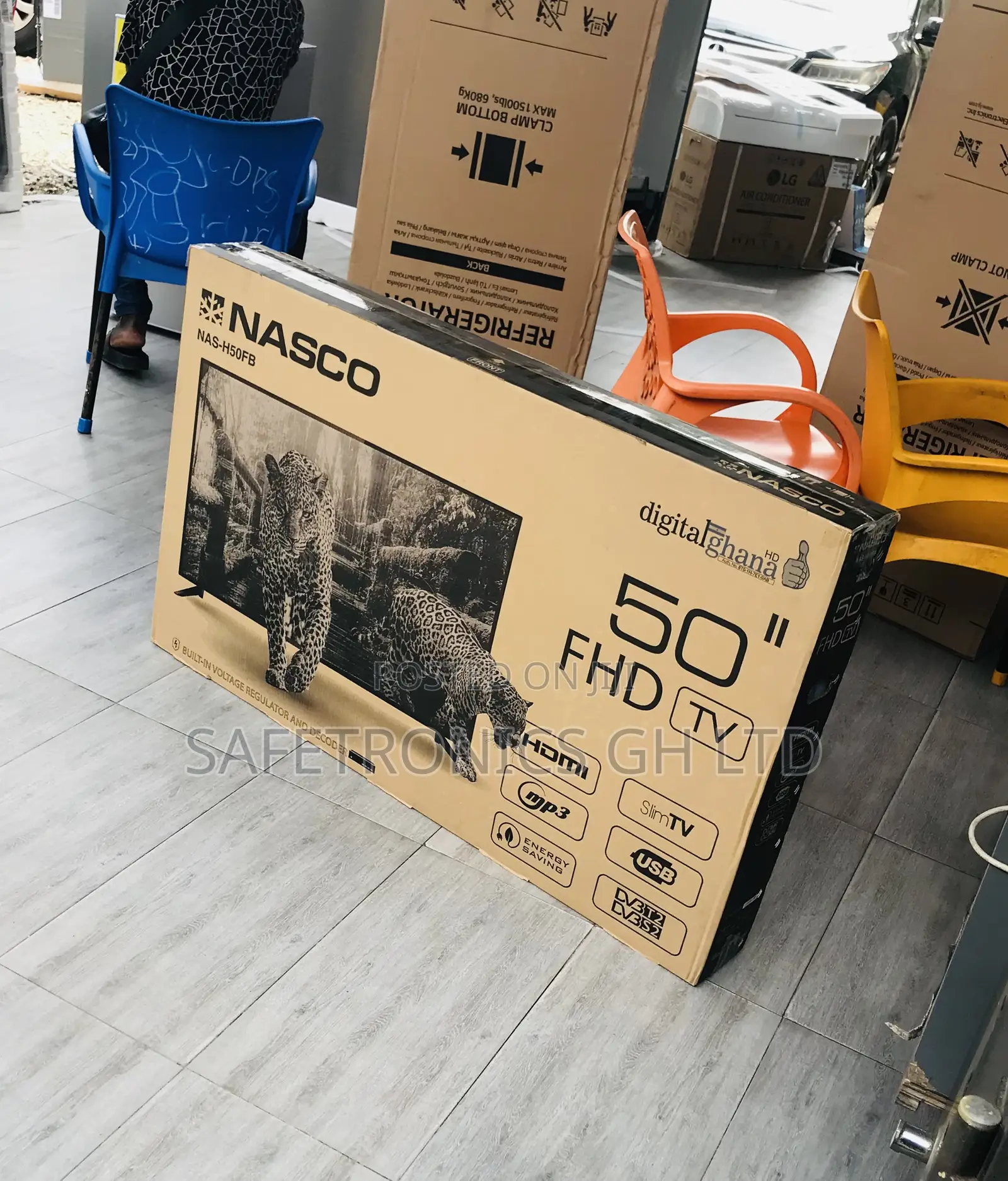 Nasco Digital Black Led 50 Inch Satellite Television