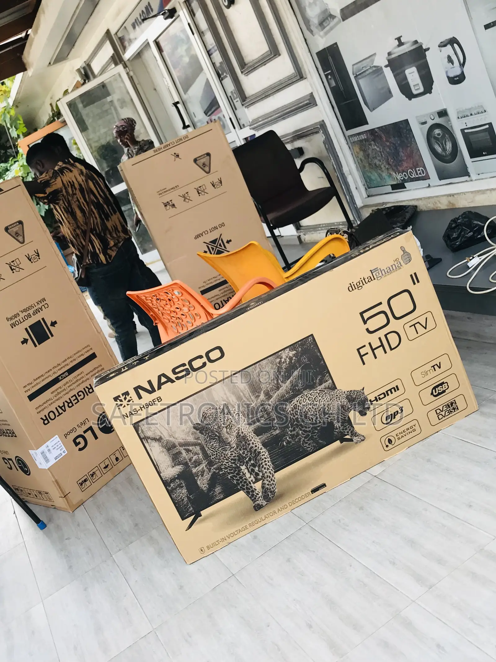 Satellite Black Digital Nasco 50 Inch Sealed Tv
