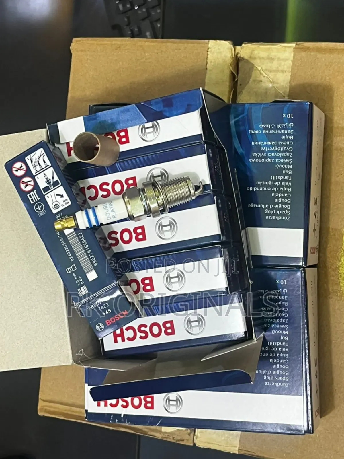 Bosch +45 X4pcs 16"16 Short Thread Spark Plugs Germany