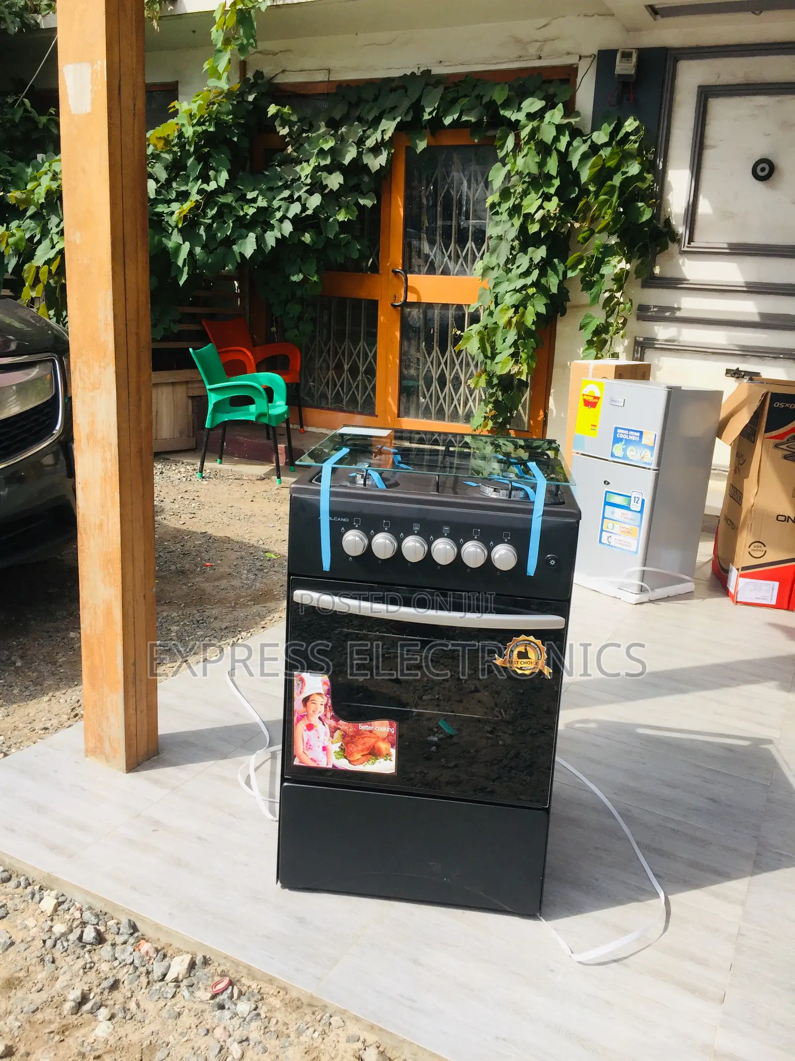 Unique Design Black Gas Stove 50-50 4burner
