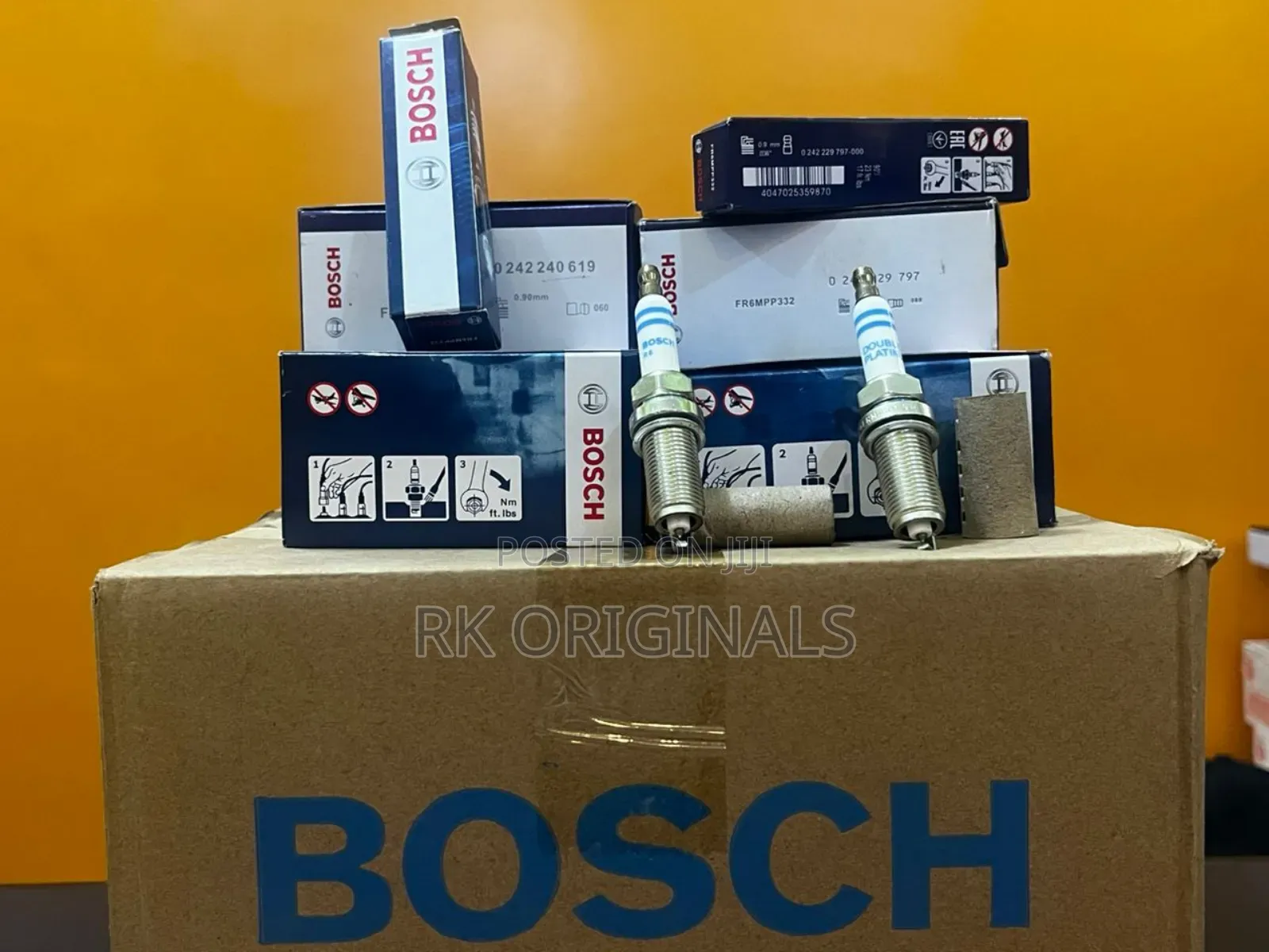 Bosch FR6MPP332 X4pcs 16"16 Long Thread Spark Plugs GERMANY