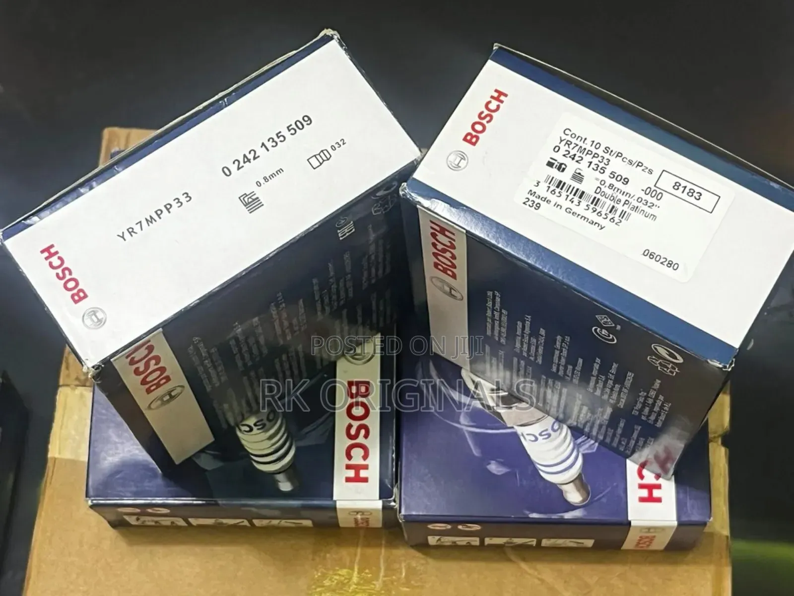 Bosch Yr7mpp33 X4pcs 16"14 Long Thread Spark Plugs Germany