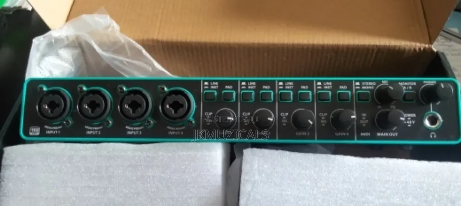 Audio Interface 4×4_ Sound Card for Recording Studio
