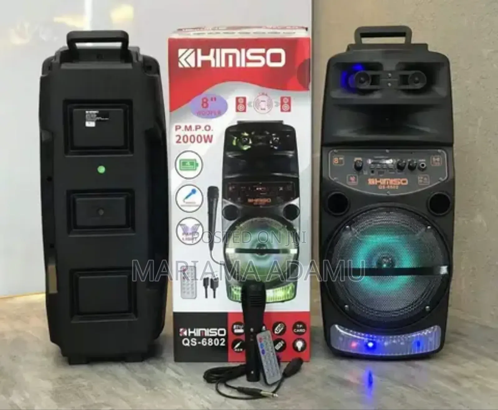 8" Woofer Fm Bluetooth Speaker With Mic