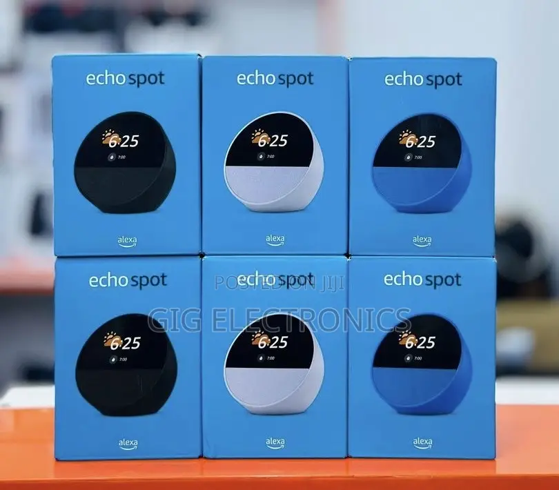 Amazon Echo Spot Smart Alarm Clock With Vibrant Sound Alexa
