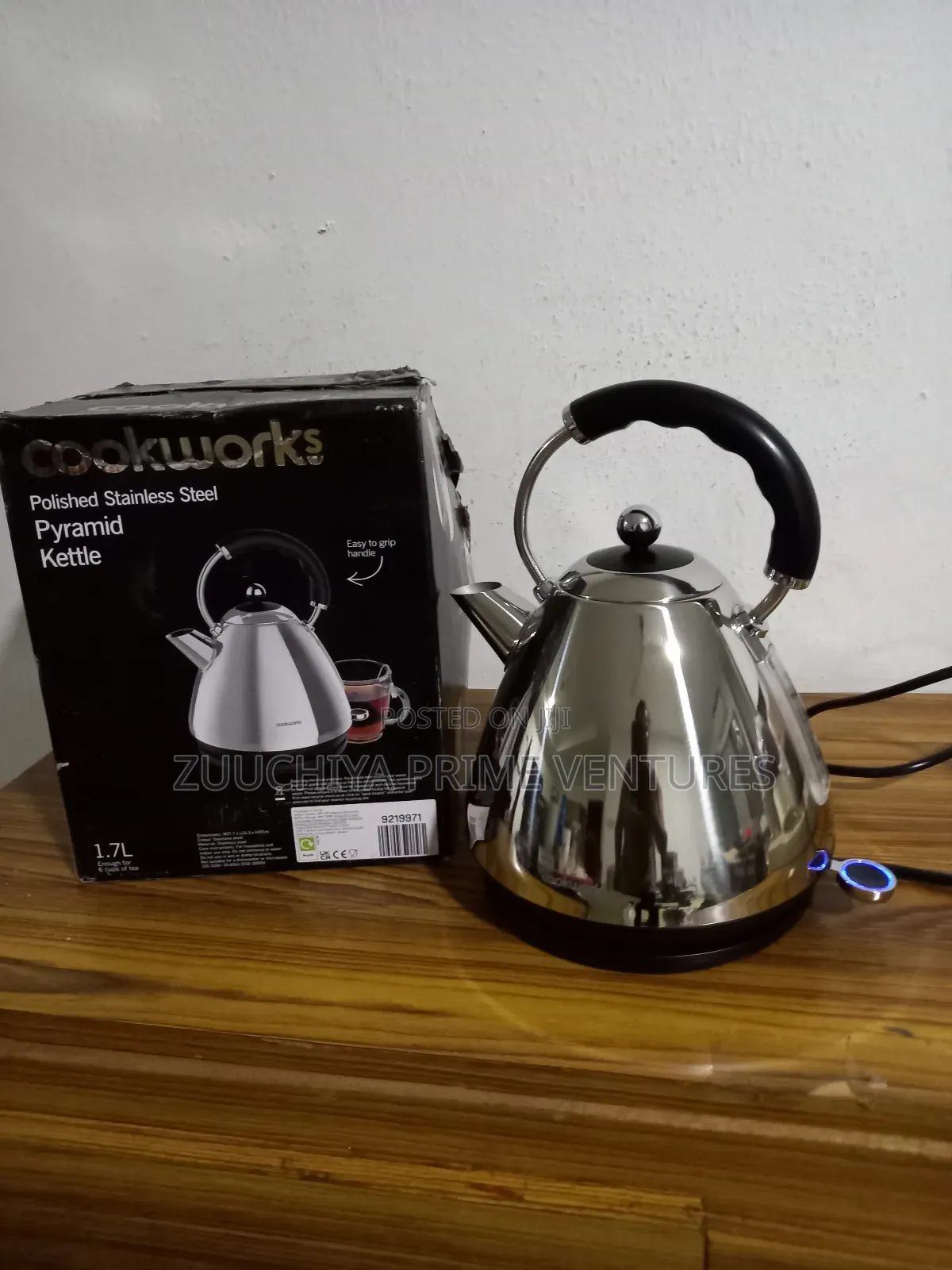 Cookworks 1.7.L Stainless Steel Kettle From Uk 