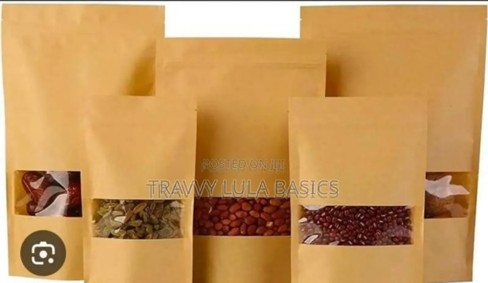 Brown Craft Pouch Small Window
