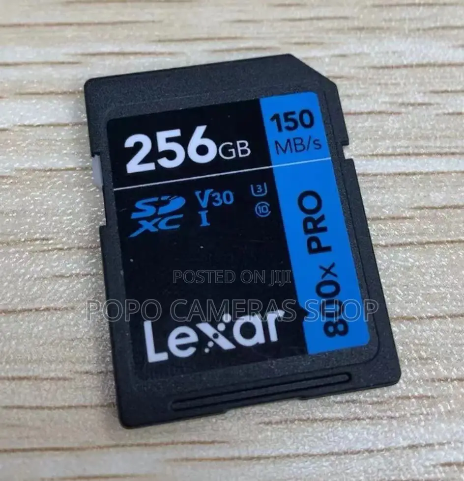 Lexar 256gb 150mb/S V30 U3 Sd Cards
