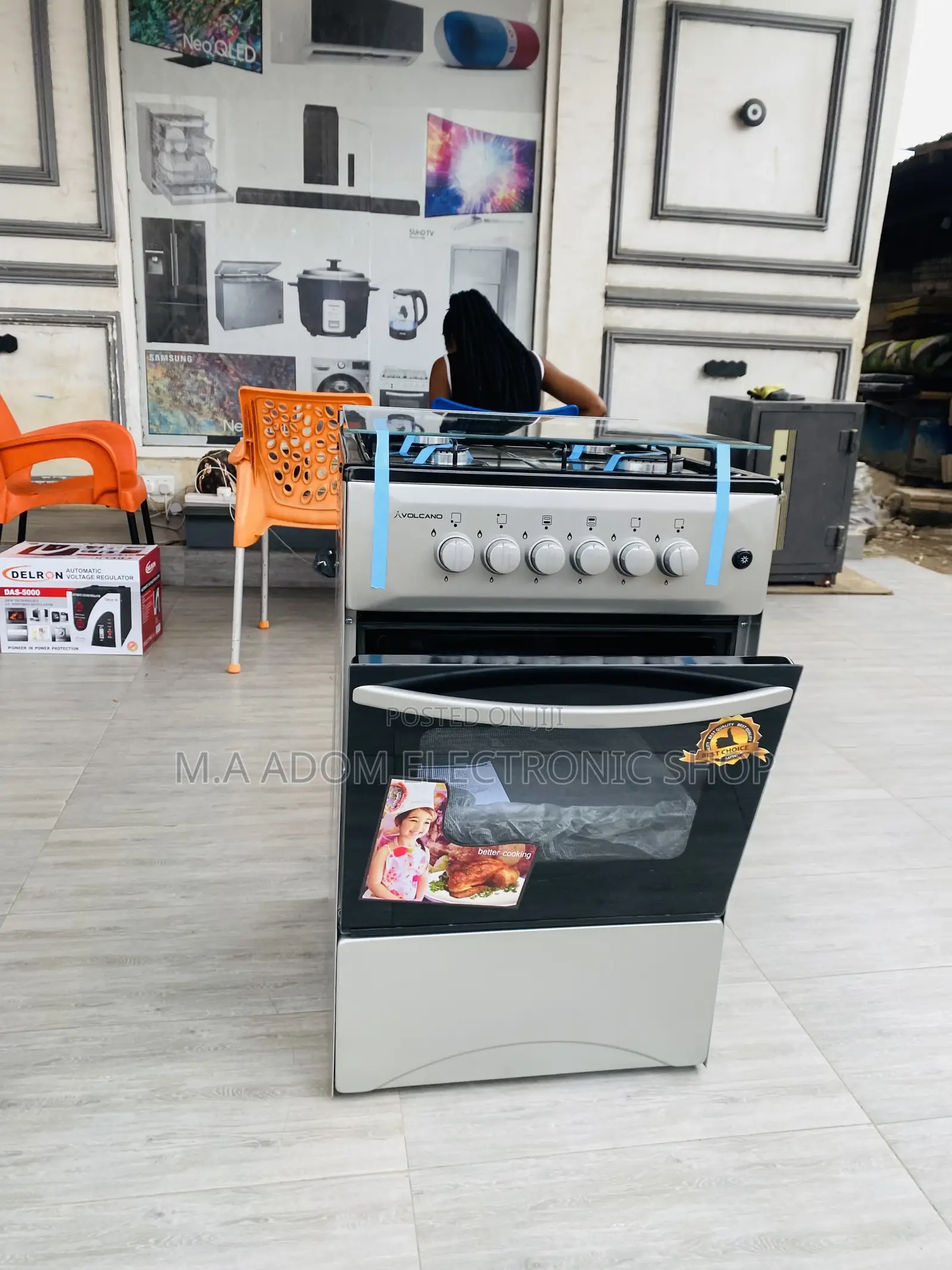 Classic Designed Volcano 50x50 Gas Oven 4 Burner(Classic).