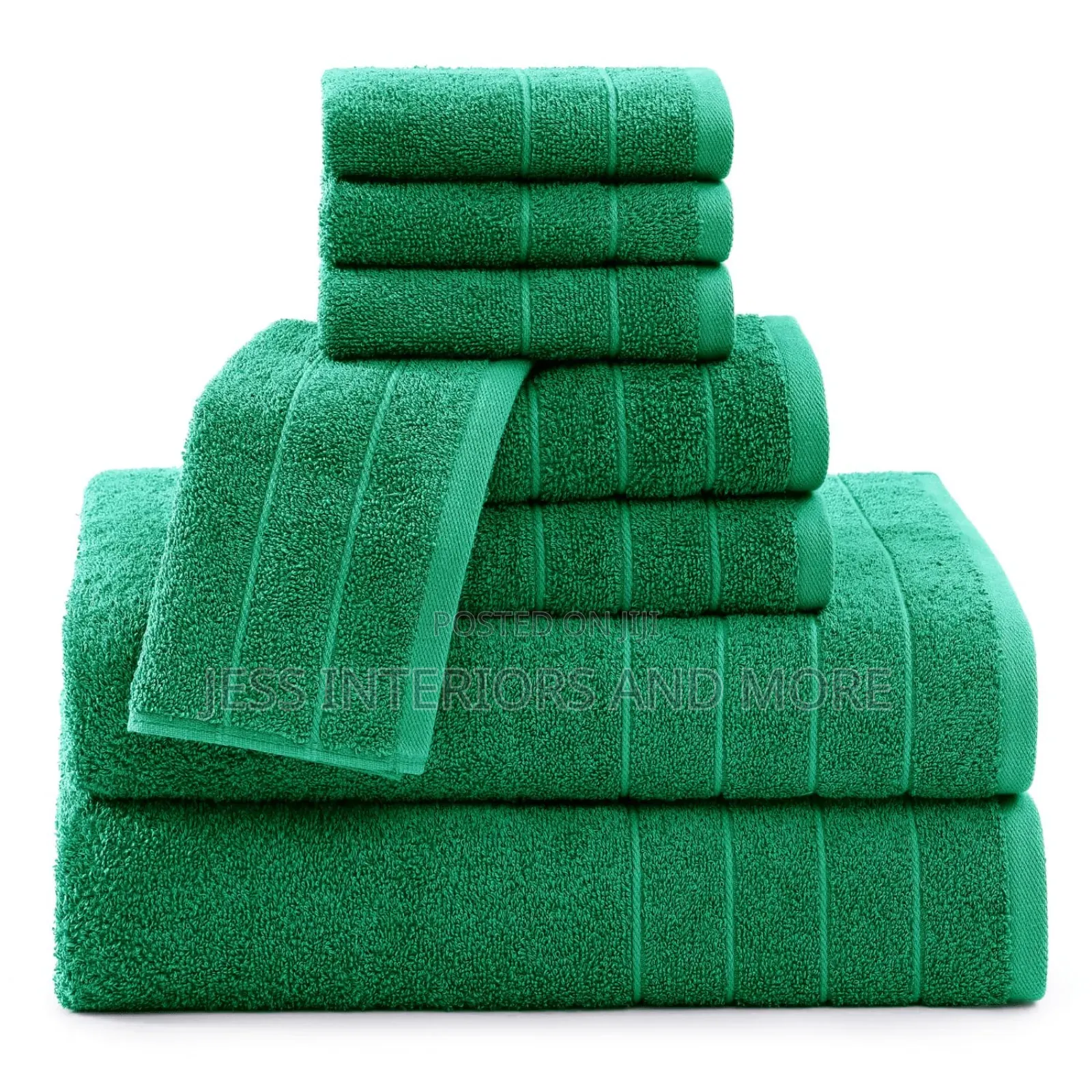 Casa Platino Green Bath Towel Set of 8