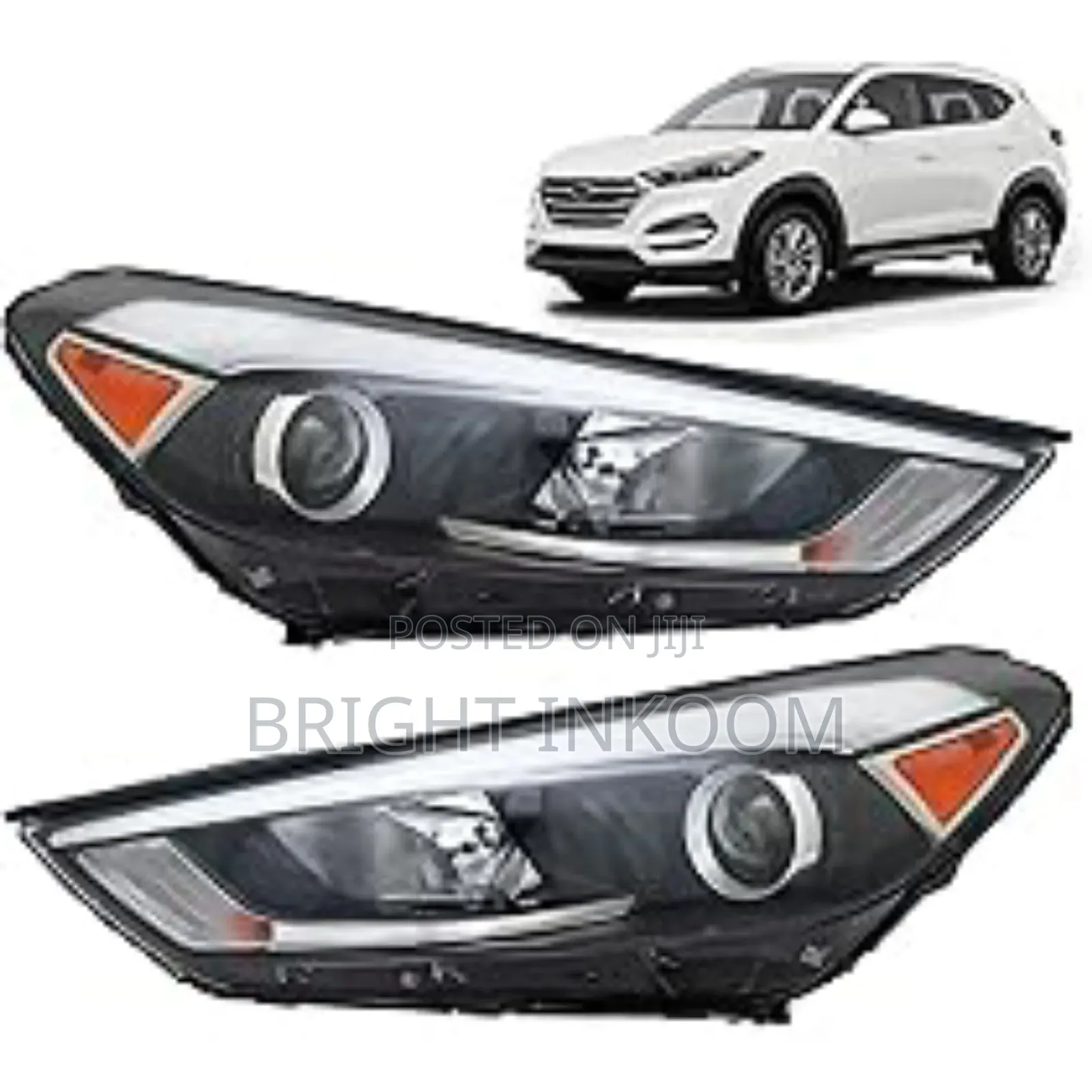 Hyundai Tucson 2016 2017 2018 Headlight Pair