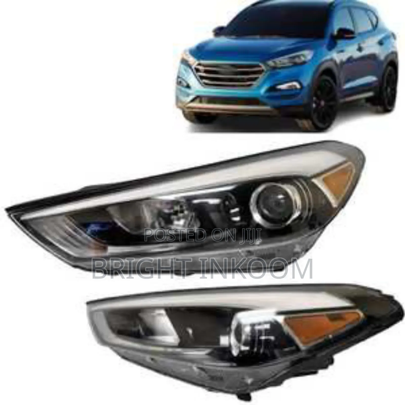 Hyundai Tucson 2016 2017 2018 Headlight Pair