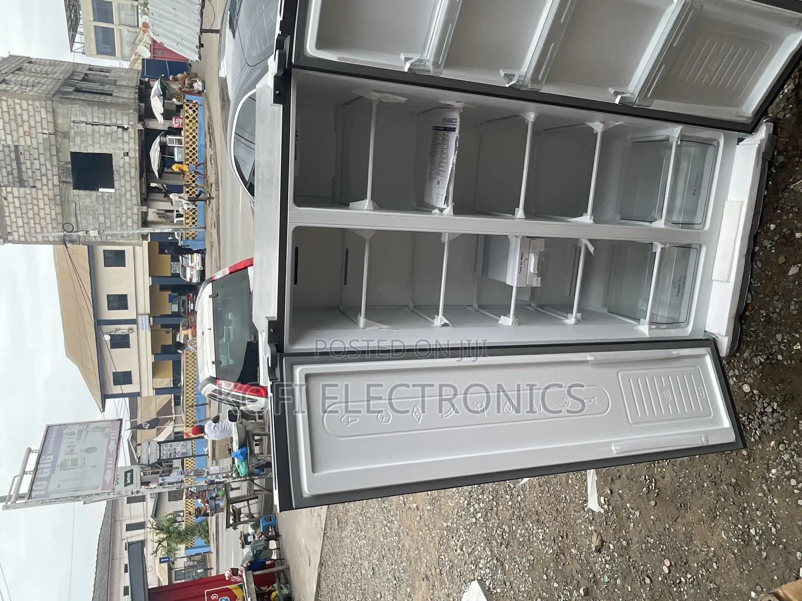 Nasco 400ltr Side by Side Refrigerator Metalic Silver