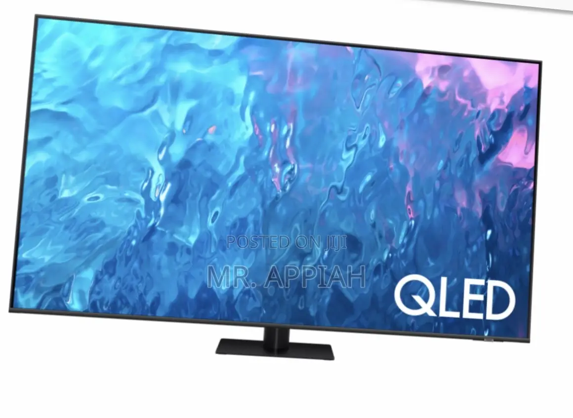 Sleek Samsung 85q70c 85 Inch Qled Smart Television.