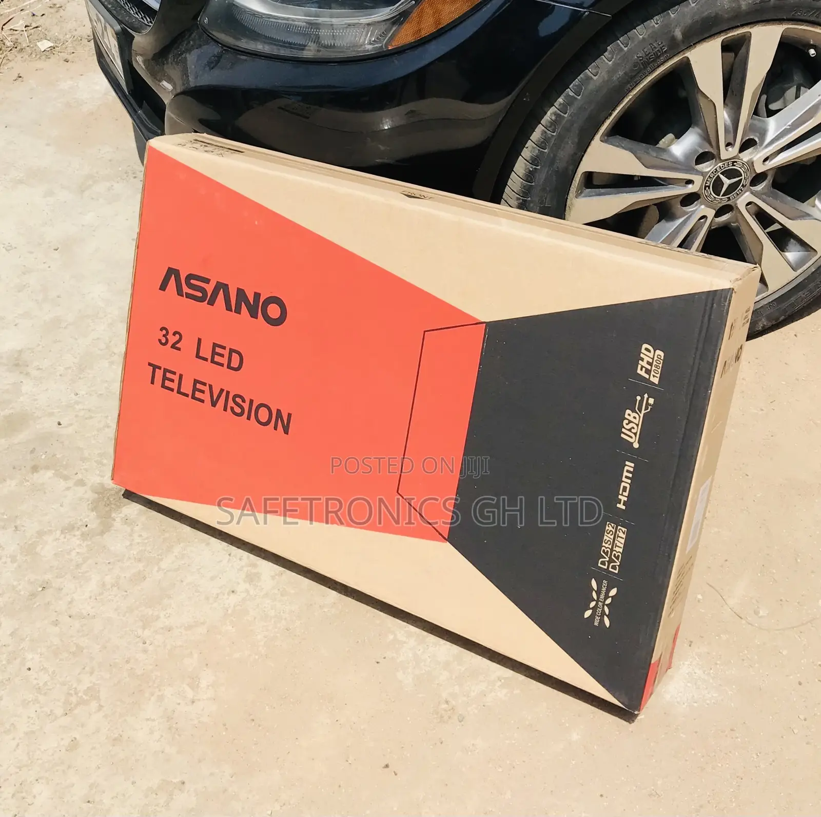 Valuable Digital Satellite Asano 32 Inch Led Black Tv