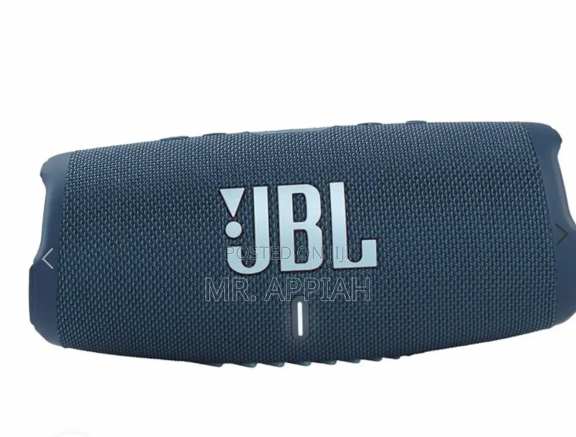 Sleek JBL Charge 5 Wireless Bluetooth Speaker.
