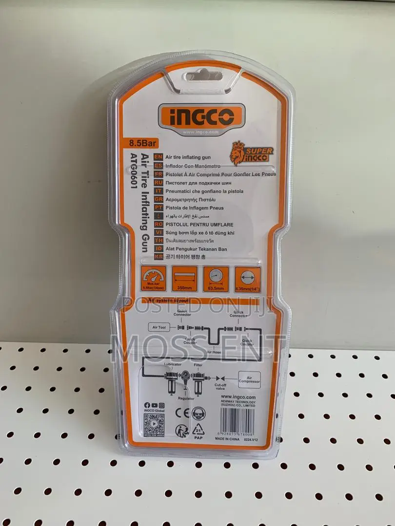 Ingco Air Tire Inflating Gun - P5c20 - Atg0601