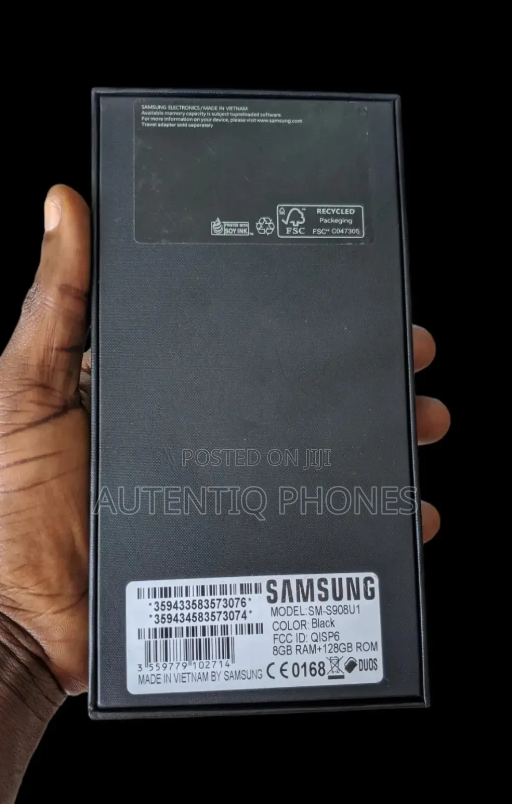 New Samsung Galaxy S22 Ultra 128 GB Black