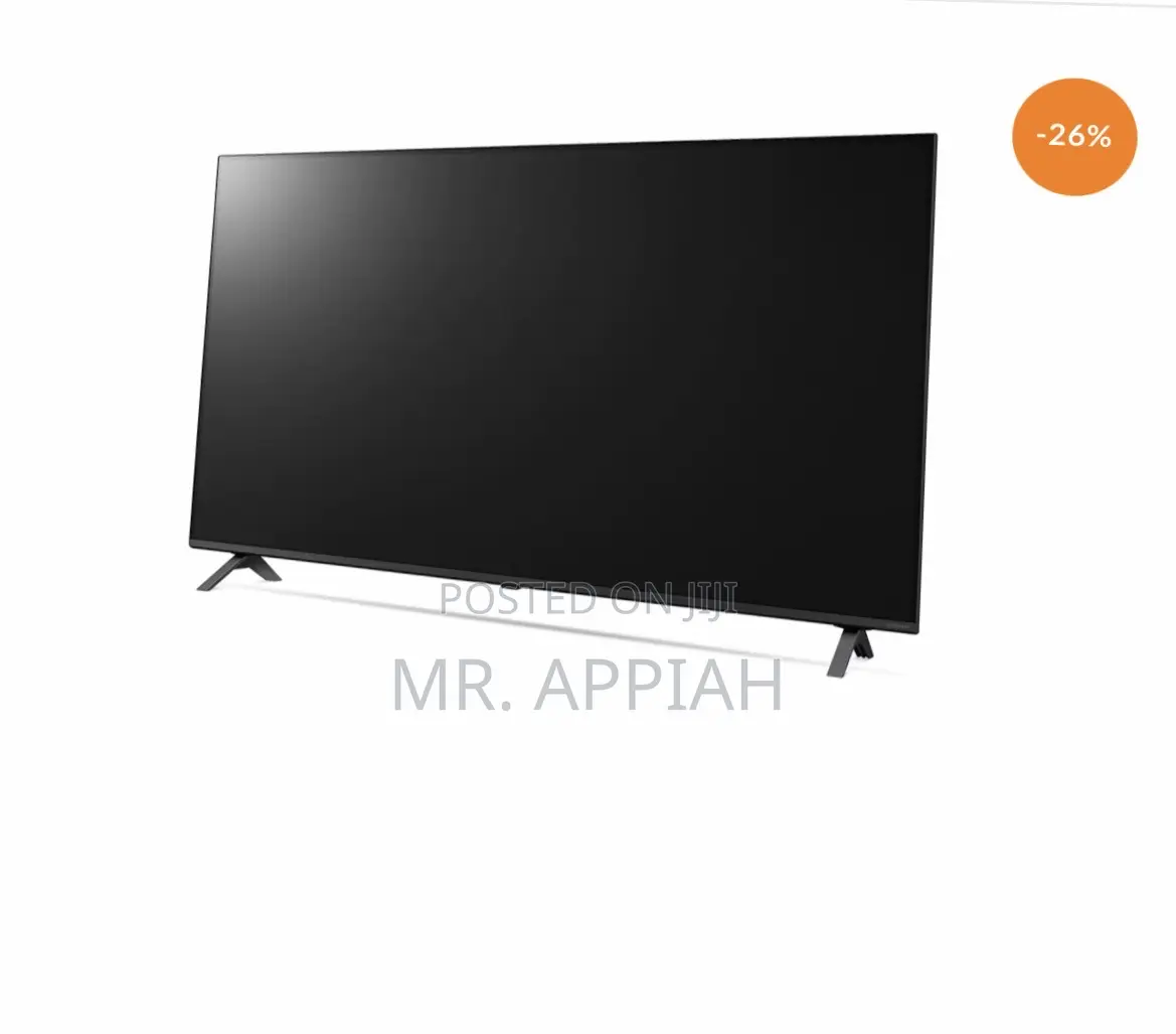 Sleek LG 55nano80 55 Inch HDR Webos Smart Television.