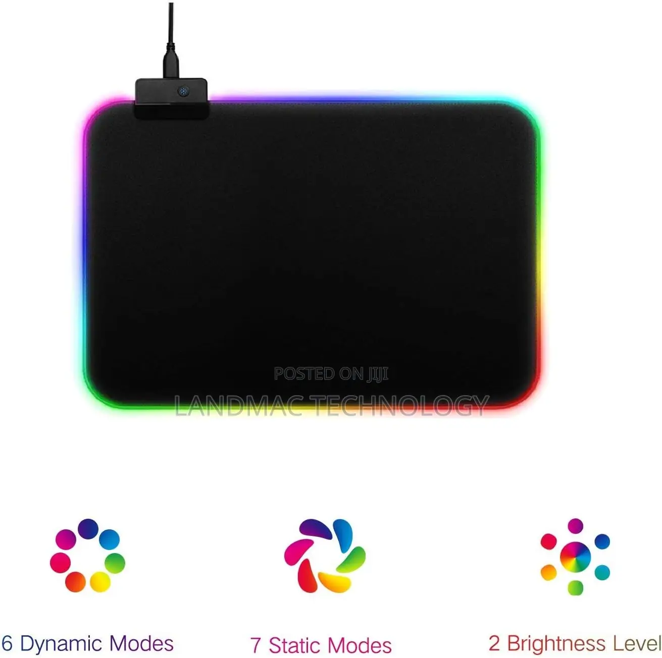 Gaming Mouse Pad RGB, LED Lighting Effects Gaming Mice Pad