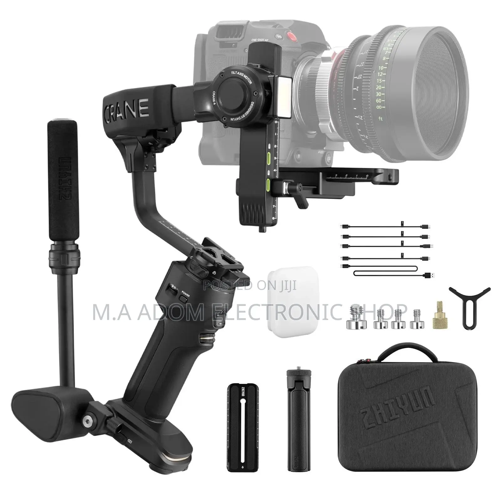 Crane 4 Combo W/ Wrist Rest Support and Sling Grip,