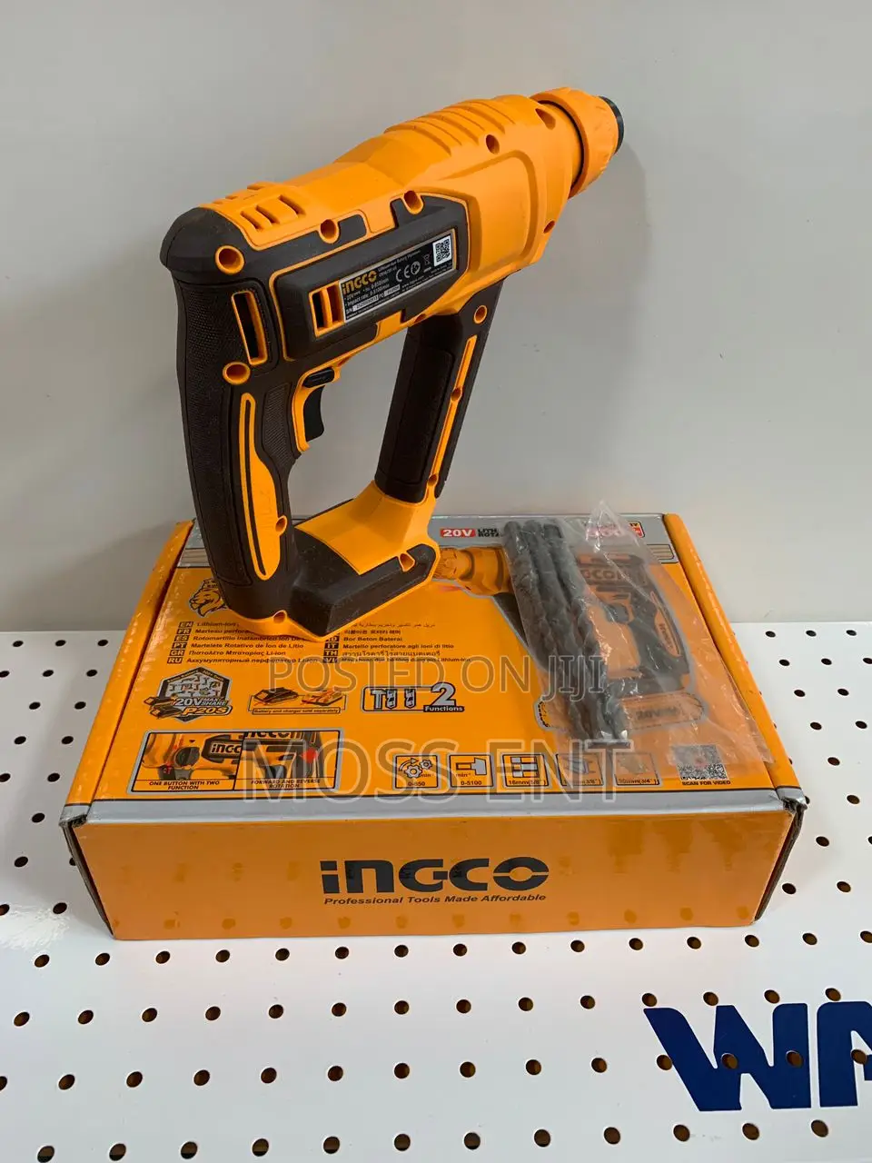20v Battery Rotary Hammer With 3 PCS Drills - Crhli20168