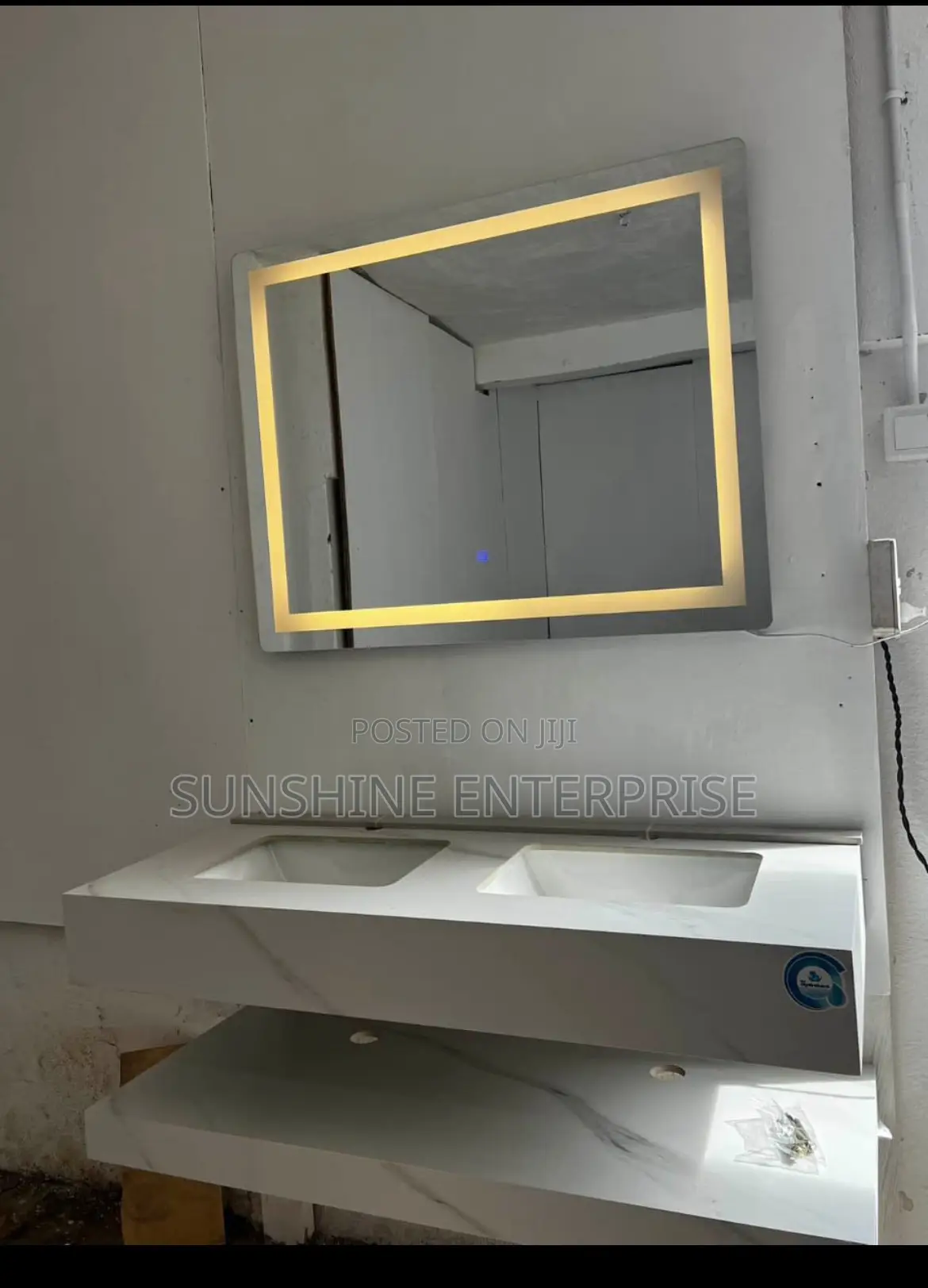 Double Stone Cabinet Basin