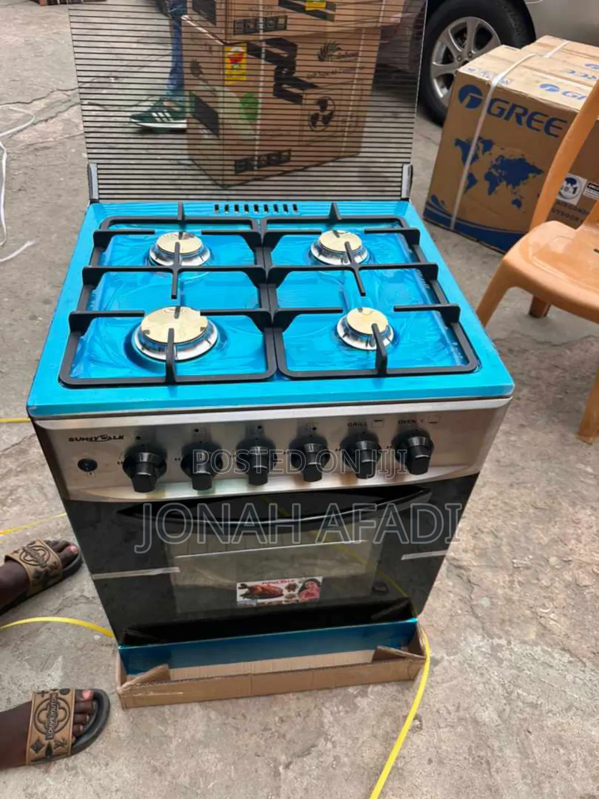 SUNNY WALK 4burner 60×60 Gas Cooker With Oven and Grill Auto