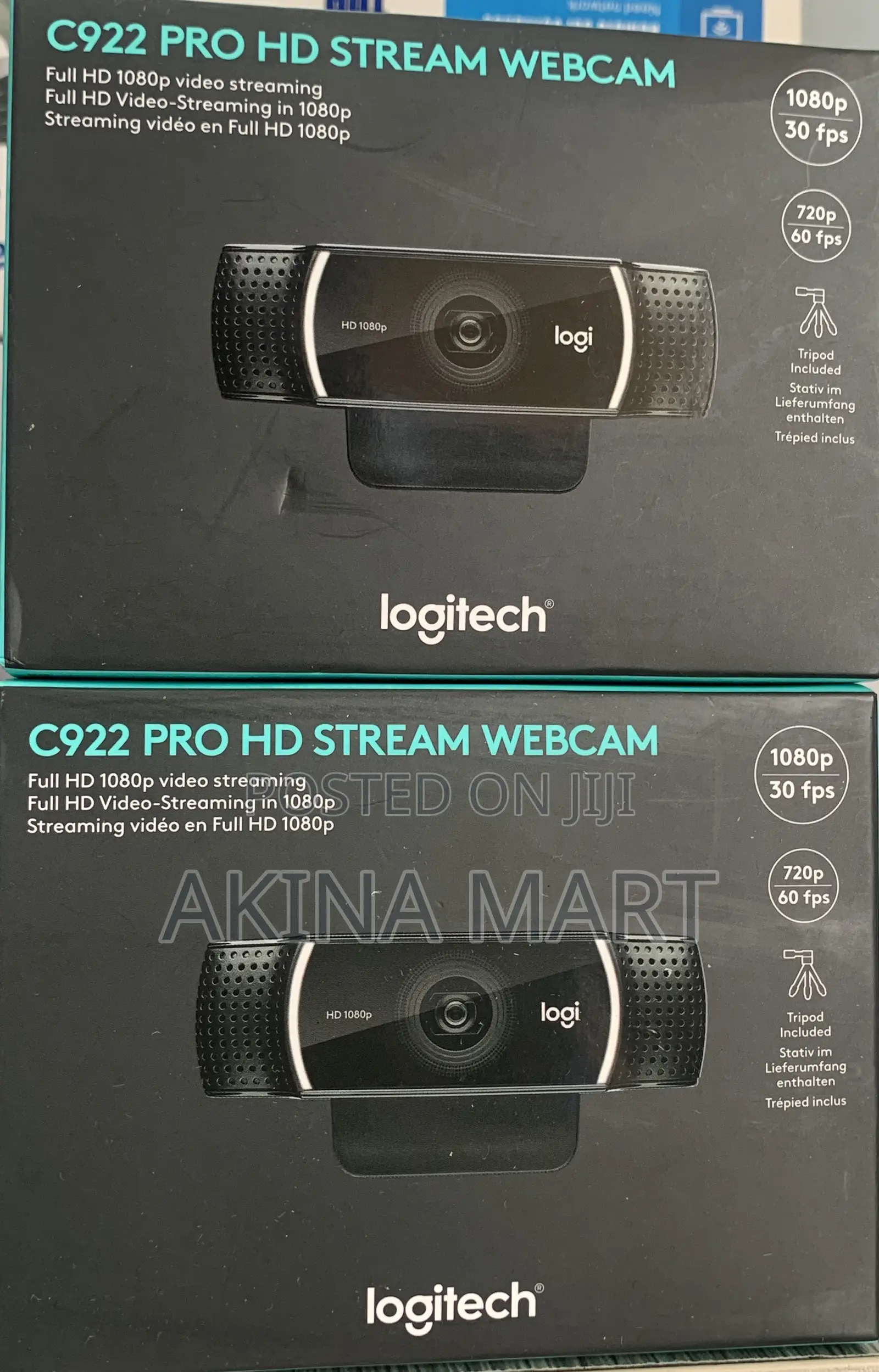 Logitech C922 Pro HD Stream Webcam