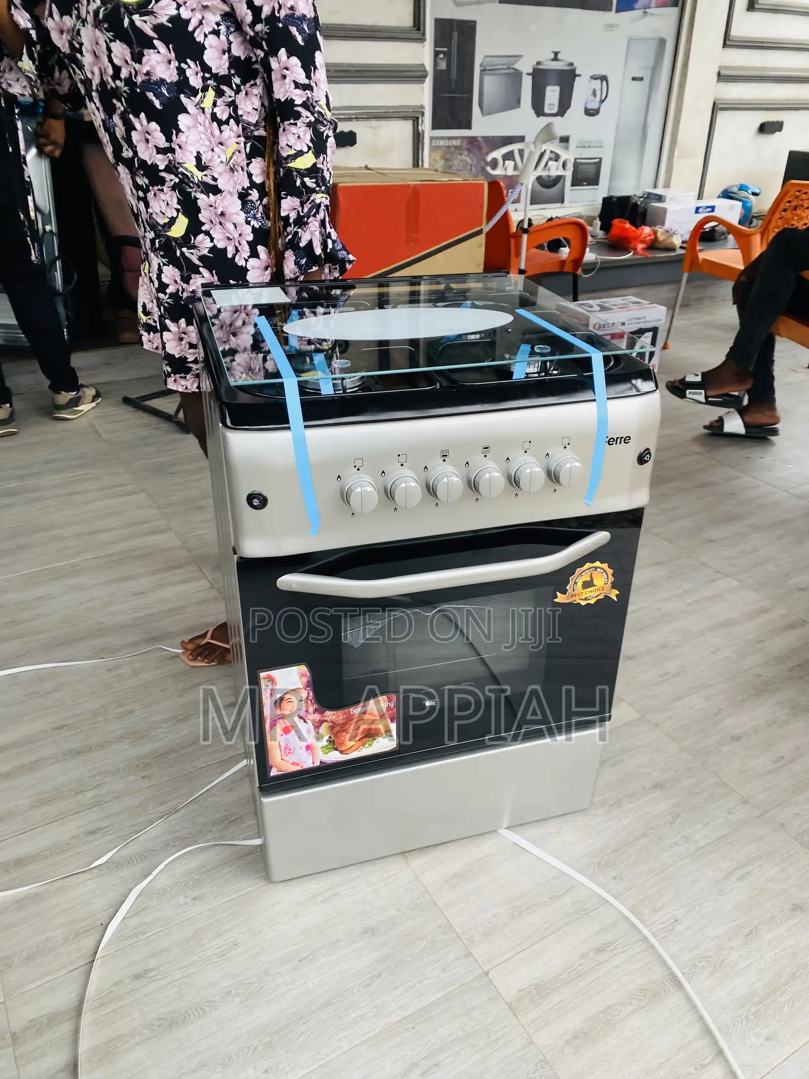 Affordable Ferre 60x60(Smart)Gas Oven 4 Burner.