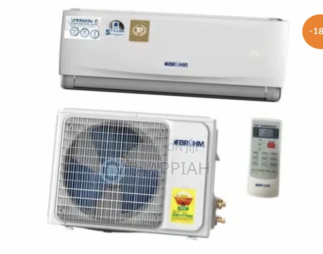 Sleek Designed Bruhm 2.0hp R410 Electric Air Conditioner.
