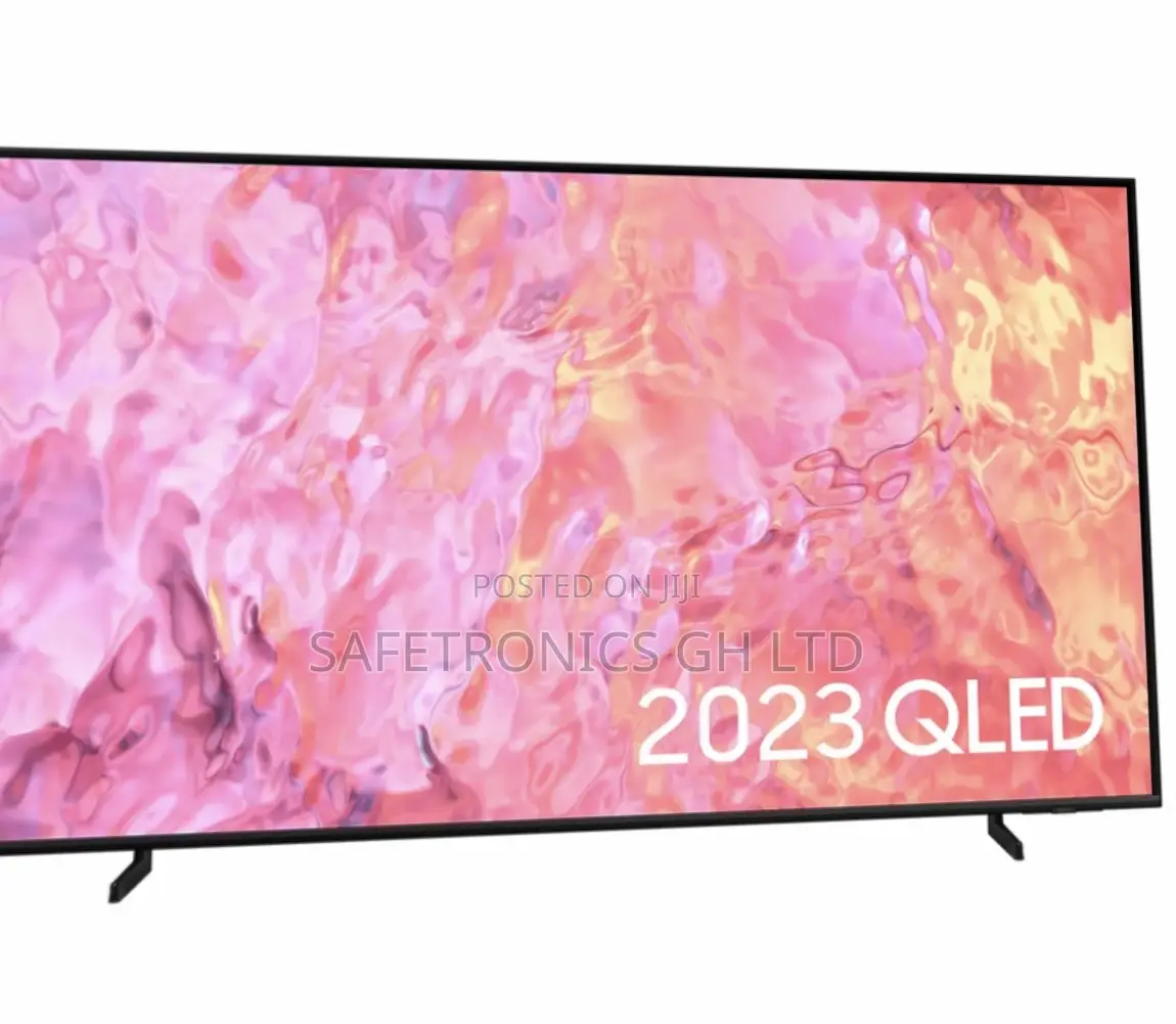 Extremely Black Samsung Qled 4k Smart UHD 55 Inch Tv  