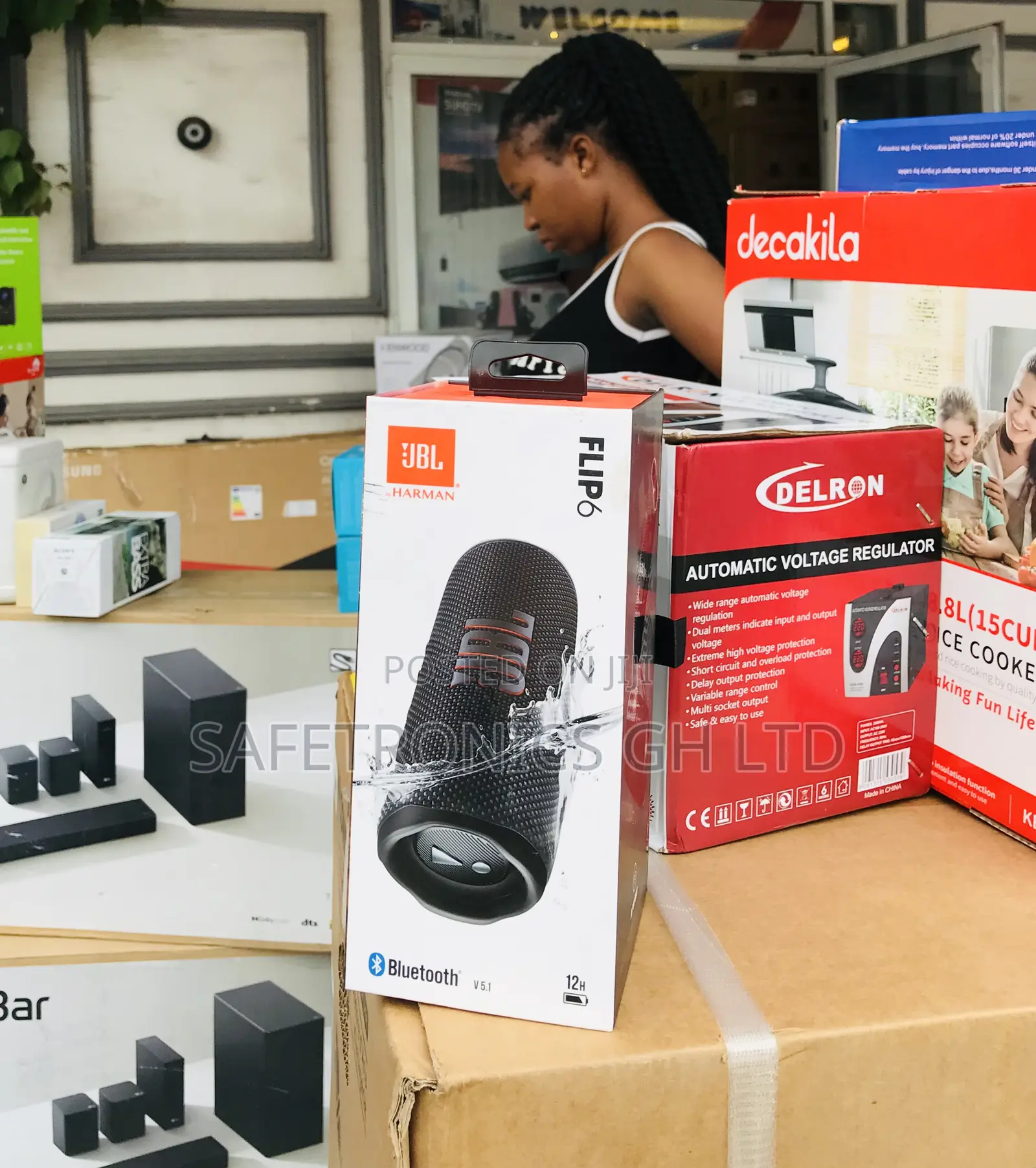 Order Black Wireless Bluetooth JBL Flip 6 