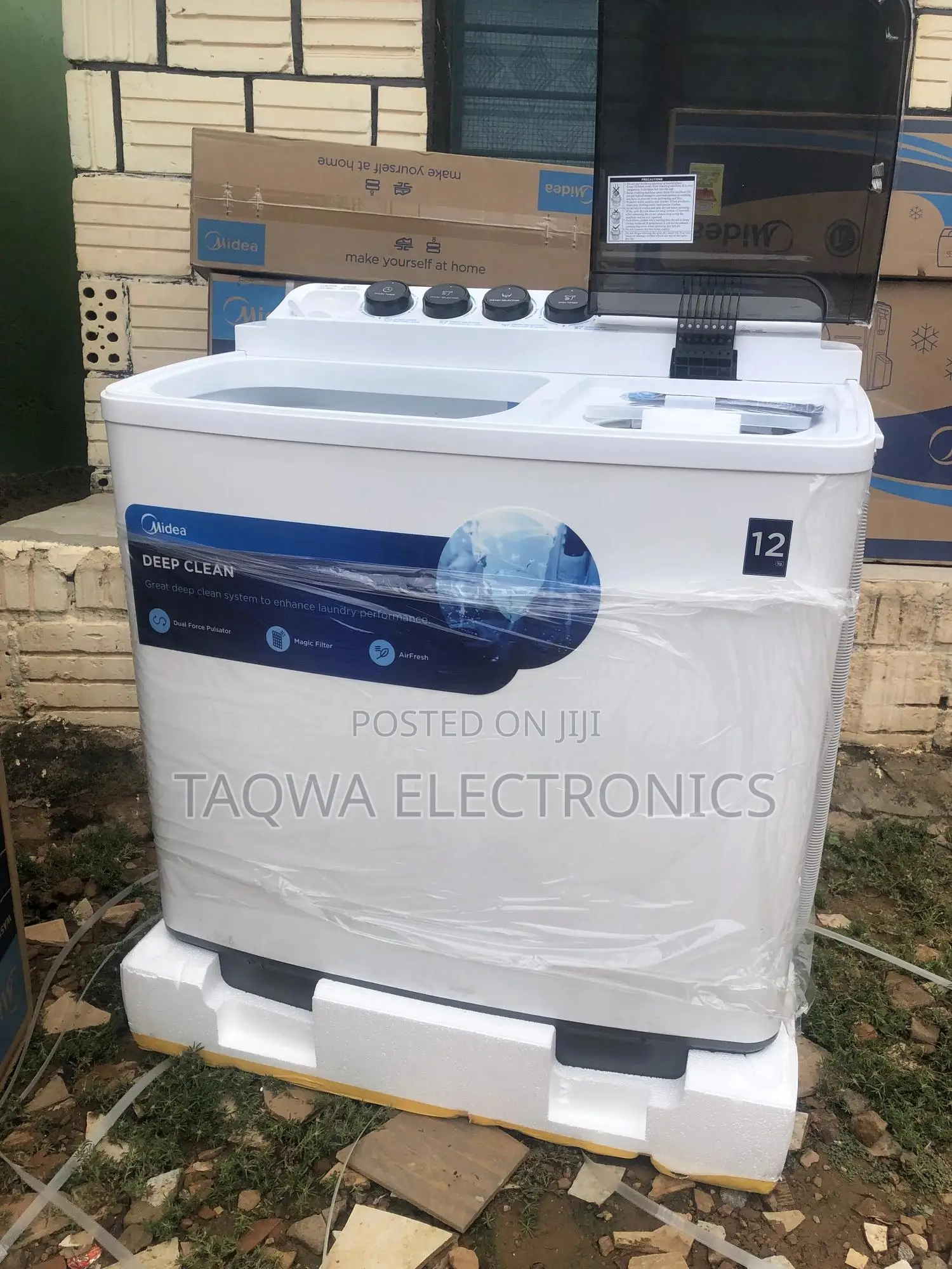Air Dry Midea 12kg Twin Tub Washing Machine